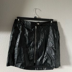 Pleather skirt